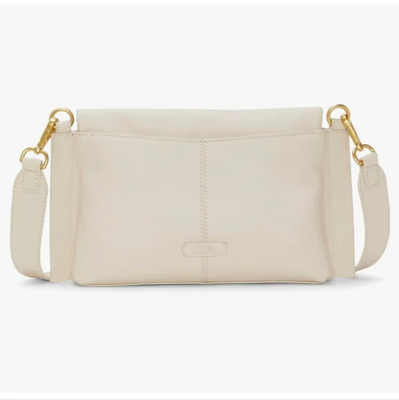 Vince Camuto Womens Livee Pebbled Leather Crossbody Handbag - Picture 2 of 9